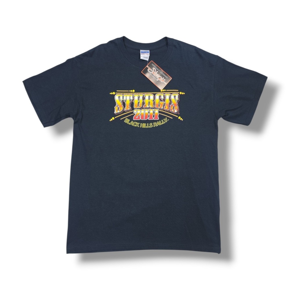 Sturgis 2011 71st Anniversary Black Hills Motorcycle Rally Black T-Shirt Men's M